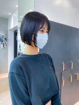 ロンドクロエ 横浜(Lond Chloe) イメチェン外ハネボブ美髪ワイドバング/ショートボブ髪質改善