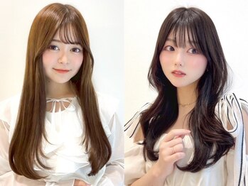 シアター 福岡天神(THEATER)の写真/【学割U24】おトクにかわいく♪[福岡天神/天神駅/ブリーチなしダブルカラー/顔周りカット/学割]