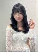 レイヤーカット/ミディアムレイヤー/韓国風ヘア/レイヤー