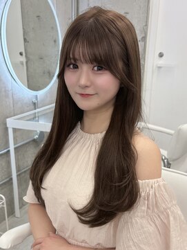 アイシー 表参道(ICY) 美髪ストレート×低めレイヤーカットワンカールヘア