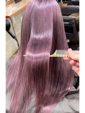 ティンク 横浜(Tink) 髪質改善ブリーチ ラベンダーピンク/Tink横浜 担当Fuku