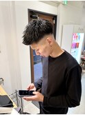 スパイキーショート　フェード　刈り上げ