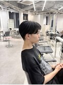 メンズカット 刈り上げ ツーブロック センターパート AKARI