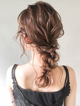 アグノス 青山(Agnos) モテ髪ハーフアップヘアセット三つ編み秋編み込み#01af1003