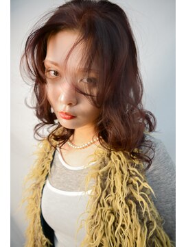 キジ(KIJI) フェイスレイヤー/レイヤー/レッド/レッドブラウン/ワイドバング