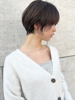 フリー(Free)&nbsp;大人似合わせハッシュカットバーガンディチャコールグレー