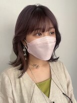 hyon myon/RISEbyREVO 綾瀬店【ヒョンミョン】&nbsp;ハッシュカット/デザインカラー/グレージュ[綾瀬駅/韓国ヘア]