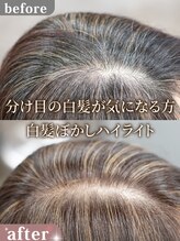 ルルン(Lu-Lun)&nbsp;分け目の白髪が気になる方 白髪ぼかしハイライト