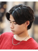 OWN Men's salon【オウン】 ニュアンスパーマ×センターパート