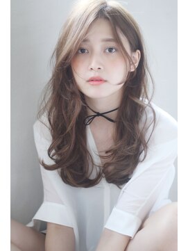 マリアバイアフロート(Maria by AFLOAT) 大人キレイなミルクティーグレージュ♪フェザーロング