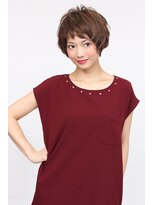 アッシュタカサキ(ash takasaki)&nbsp;大人かわいい眉上バング ナチュラルマッシュショート