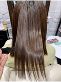 ダークアッシュストカール暖色系カラーグラボブ都島髪質改善大阪