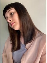 ナタン 自由が丘(NATHAN)&nbsp;ショートバング×イヤリングカラー ＊ oi ＊