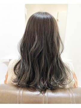 ナダ プライベートヘアサロン(NADA private hair salon) ブリーチなしカラー　ブルーアッシュ　グレージュカラー