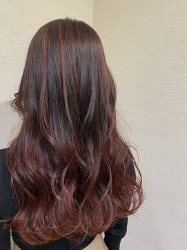 リアン 熊谷本店(Rien) ハイライト×レッドカラー