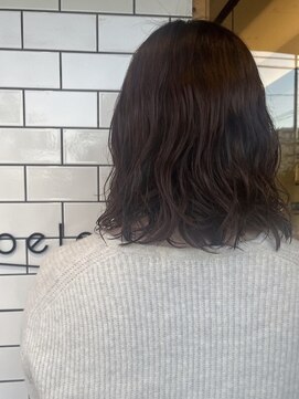 ノエル(noele) コテ風パーマ×ピンクブラウン