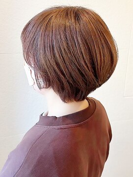 ヴィラ 川西店(Villa) 20代30代40代抜け感ショートボブミルクティベージュ