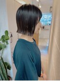  20代30代40代丸みショートボブマッシュ前下がりレイヤー
