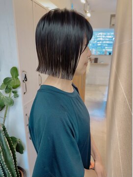 サンドシーン(sand scene) 20代30代40代丸みショートボブマッシュ前下がりレイヤー
