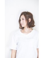 ピエドプール(PiED DE POULE) 大人かわいい☆外ハネ切りっぱなしボブ