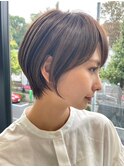 30代40代大人女性/前髪ありショートボブ/ショートヘア/髪質改善