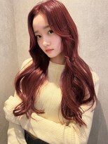 コト 福井大和田店(coto) 福井　ワインレッド　ダブルカラー　艶カラー　髪質改善　韓国