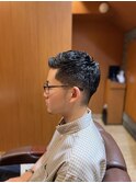 銀座　理容室　メンズビジネスショートヘア