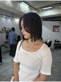 ストレートボブ/縮毛矯正/髪質改善/切りっぱなしボブ/ストレート