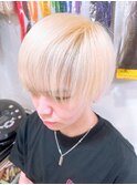 メンズ ブリーチ2回 ブロンドヘア
