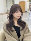 黒髪/ボブルフ/ネビージュ/小顔/ワンレン/仙台/髪質改善/前髪