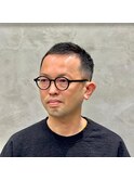 メガネに合う！　好印象◎の爽快フェード