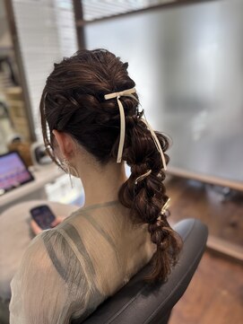 ヘアーアンドメイク ルシエル(hair&make Luxiel) ツインテール☆お呼ばれアレンジ