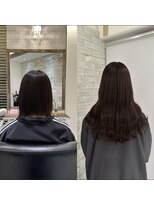 リゼル シブヤ(RISEL SHIBUYA)&nbsp;エクステ80本でボブからロングヘアに！