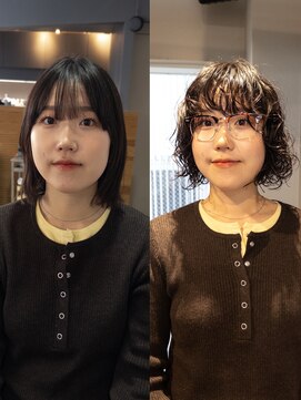 ボブパーマヘア