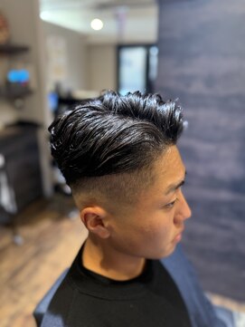 エクファフォーメン(EX-FA FOR MEN) サーフカール/スパイキーショート/ブルーブラック/瀬田