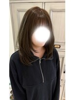 アヴァンセスリール(AVANCER sourire)&nbsp;ナチュラルハッシュカット×オリーブベージュ