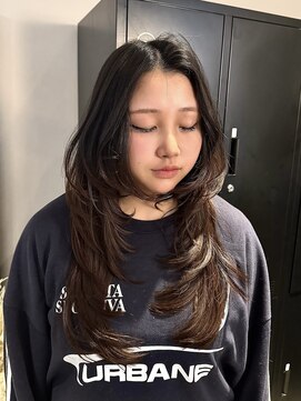 プール(POOL) ハッシュカット/チョコブラウン