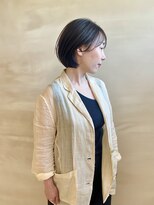 ニジム 京都(nijimu)&nbsp;大人かわいいショートボブ前髪あり20代30代40代