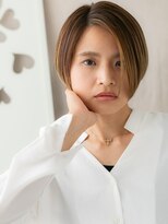 モッズヘア 越谷(mod's hair)&nbsp;ハイライトワンレンかきあげひし形ベリーショート10代20代X越谷