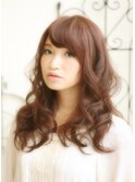 大人可愛い　ふわ　前髪　バング
