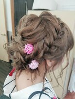 美容室 びゃんびゃん 社店&nbsp;浴衣アレンジ