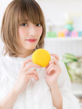 マカロン 郡山駅前店(macaron) 【macaron】ボブベース×ショートレイヤー