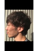 無造作パーマショートスタイル
