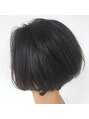 キミトヘアデザインアンドスパ(Kimito Hair design&spa)&nbsp;骨格補正カットのお客様。キレイな美ショートボブシルエットに
