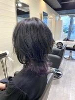 アンプヘアー 二条店(unpeu hair) 【デザインカラー】ウルフカット/超音波トリートメント/ヘアケア
