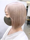 ブロンドボブ_ショコラベージュボブルフベビーバング_ba340051