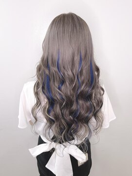 ブランシスヘアー(Bulansis Hair) グレー ブルー ロング