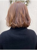 20代30代40代大人可愛いハイライトピンクアッシュ