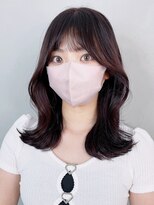 アイティーバイアルバム 北千住店(IT by ALBUM)&nbsp;カシスレッドくびれヘア_大人ガーリーチョコレート_ba415442