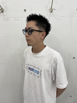 ウェルネス(Wellness) ハイライト波巻きマッシュアップバング束感ショート50